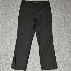 Counterparts Women's Black Capri Ankle Pants Size 14 Casual Solid
